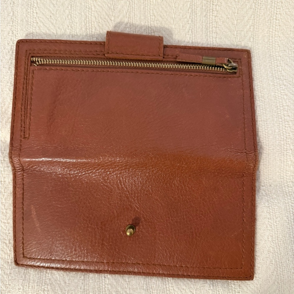 Madewell Brown Leather Wallet - Picture 3 of 3